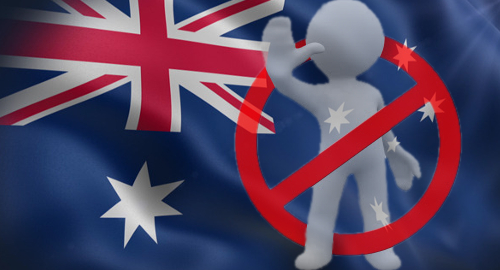 bloqueo de dominio de juego en línea de Australia