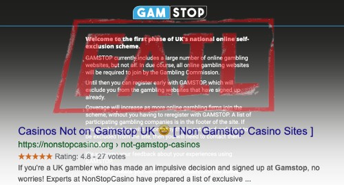 casino self exclusion list