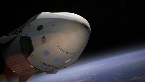 SpaceX-shuttle-successfully-docks-at-the-International-Space-Station