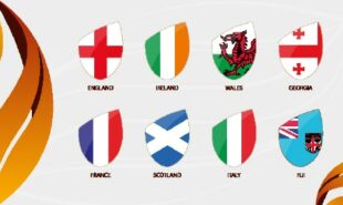 Rugby Autumn Nations Cup 2020, Flags of All Participants. Vector Flag Icon.