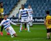 Queens Park Rangers (blue and white hoops) were sponsored for the day by national charity YGAM to promote Safer Gambling Week.