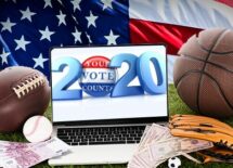 sports betting with 2020 elections concept