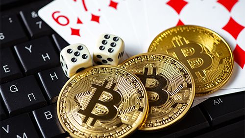 bitcoin gambling concept