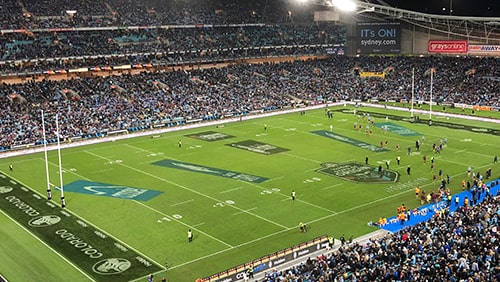 View of ANZ Stadium during State of Origin Game