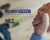 RushStreet Interactive and NetEnt Logos