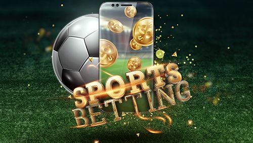 mobile sports gambling concept