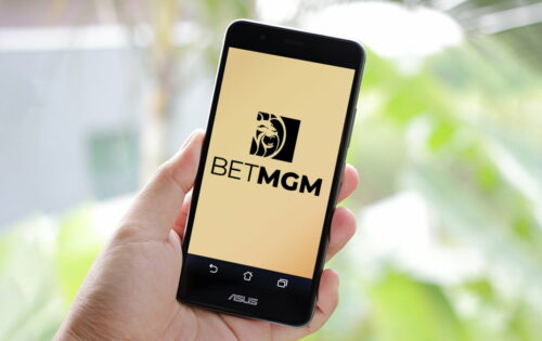 BetMGM on a phone screen