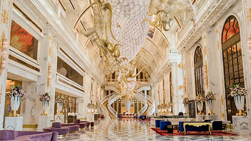 The inside of the Imperial Pacific reception hall