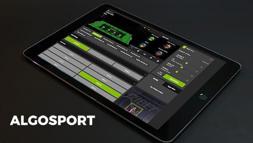 Algosports on tablet screen