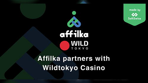 Image announcing the partnership of Affilka and Wild Tokyo Casino