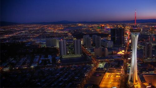 Las Vegas night sky