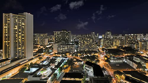 Waikiki, Honolulu, Hawaii, Skyline, City, ArchitectureWaikiki Honolulu Hawaii night view