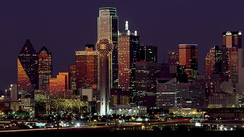 Texas nightscape, nightview